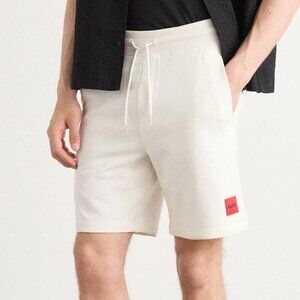 HUGO Hugo Boss White Cotton Sweat shorts DIZ regular fit sz XL